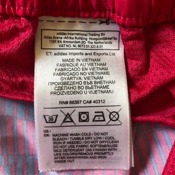 Pink and blue Adidas shorts - Picture 9 of 9